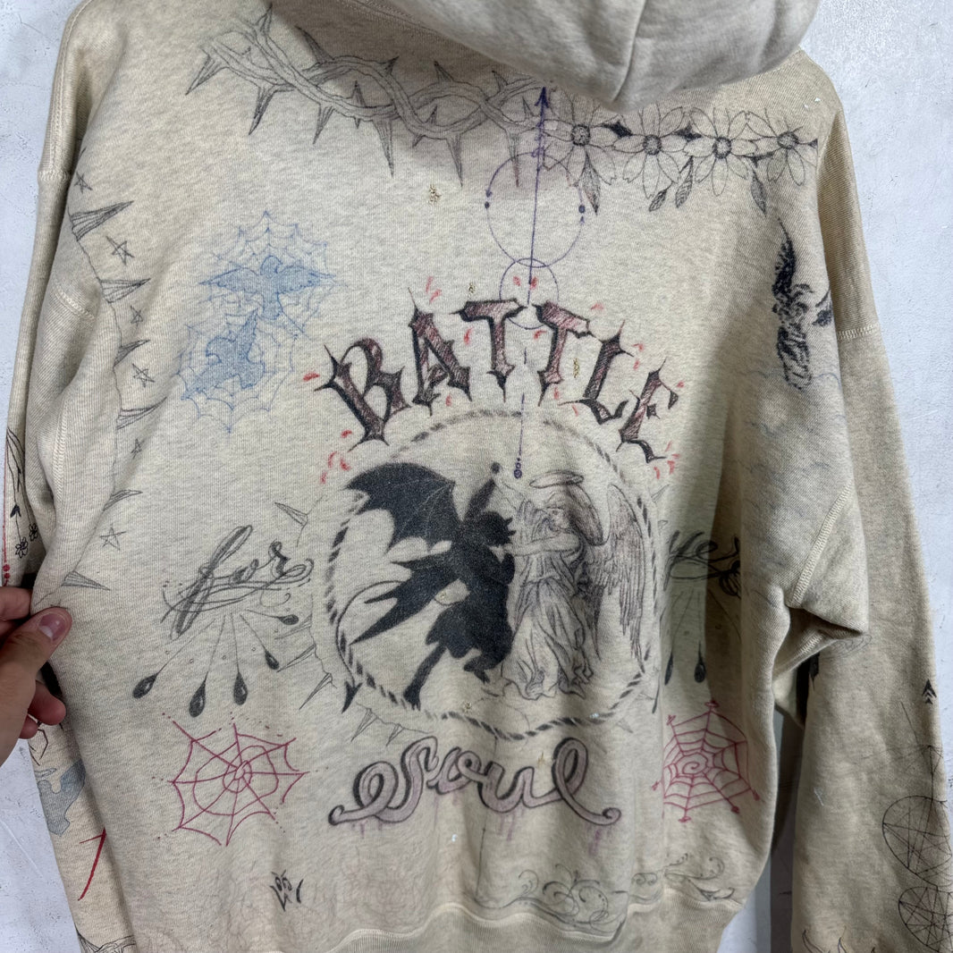 Saint Michael Dr Woo Grafitti Hoodie