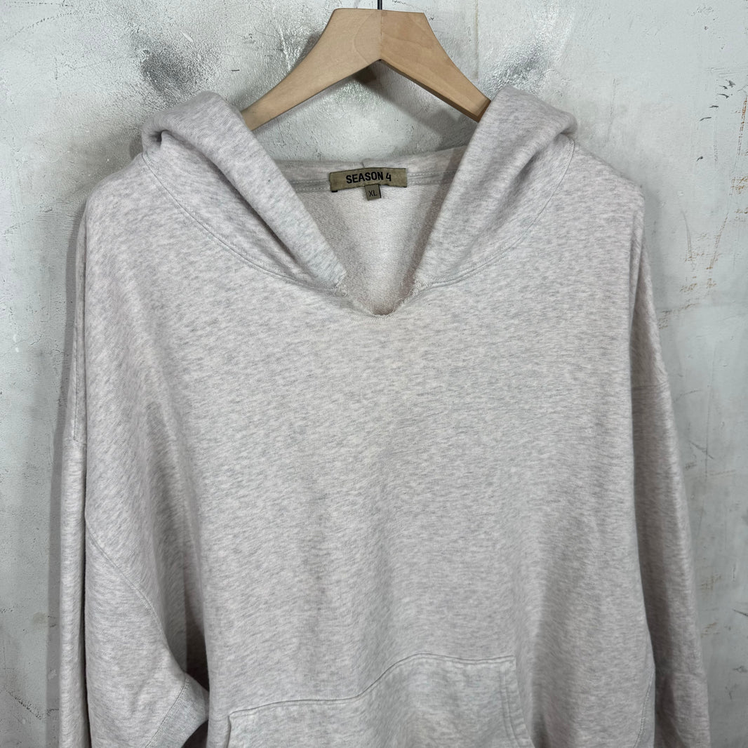Yeezy Season 4 Cut Heather Grey Hoodie