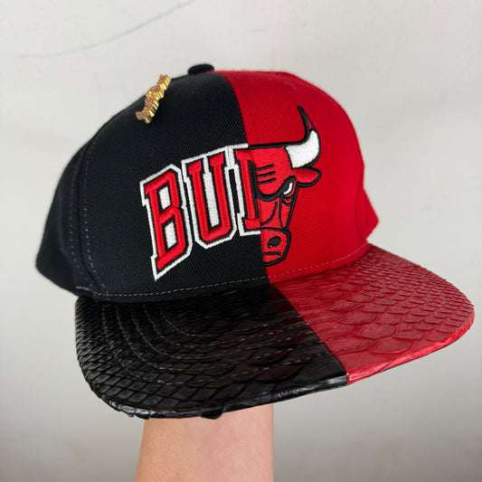 Just Don Chicago Bulls Split Snapback Hat