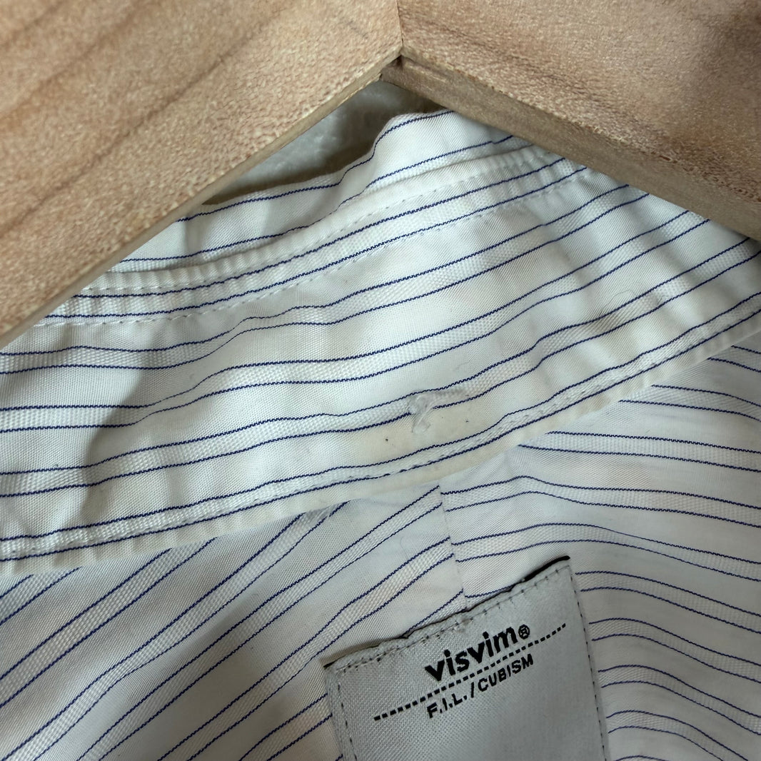 Visvim Elbow Patch Striped Button Up L/S Shirt