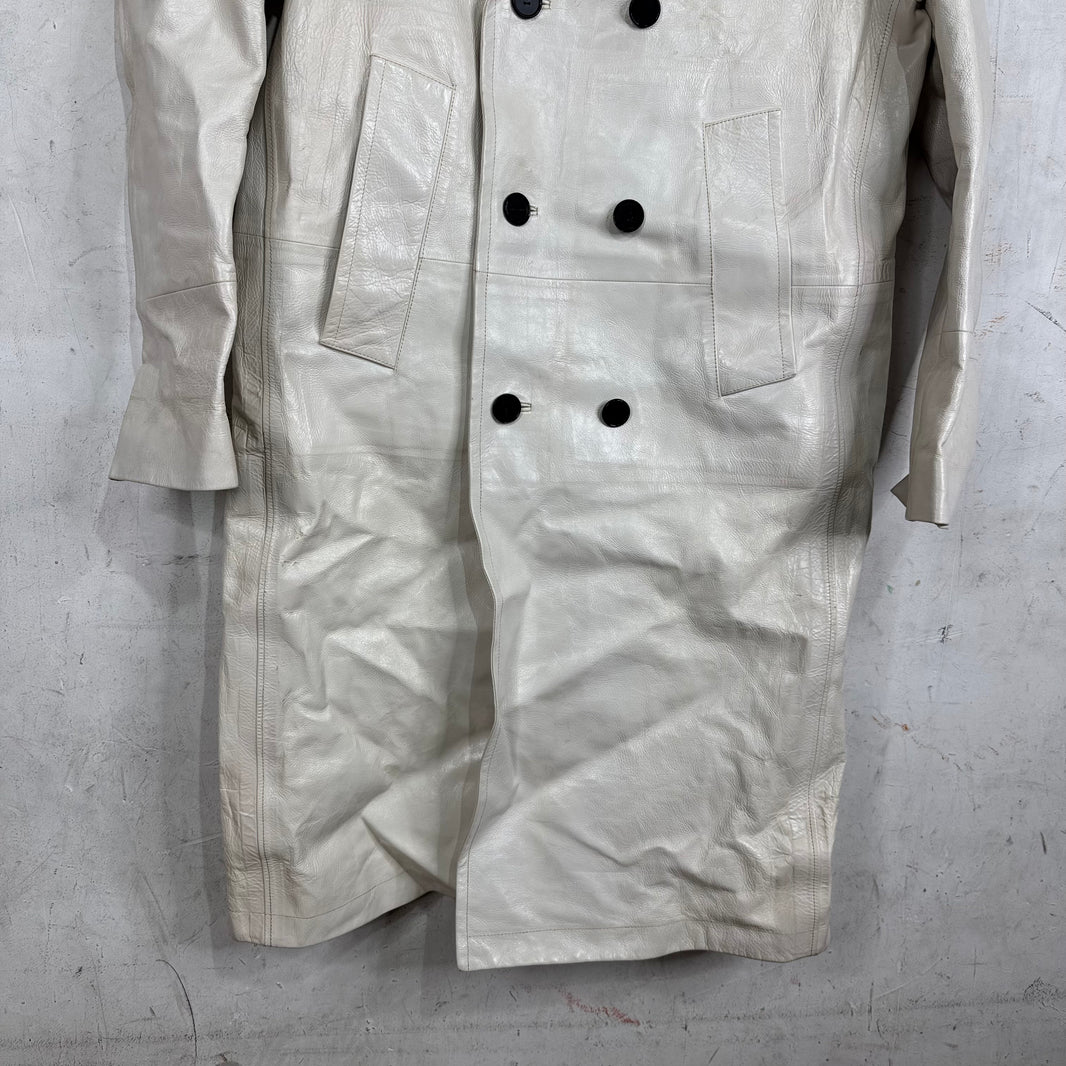 Calvin Klein 205W39NYC Sample Runway Leather Coat