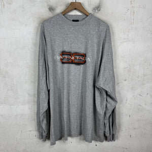 Balenciaga BB Orange Logo L/S T-Shirt
