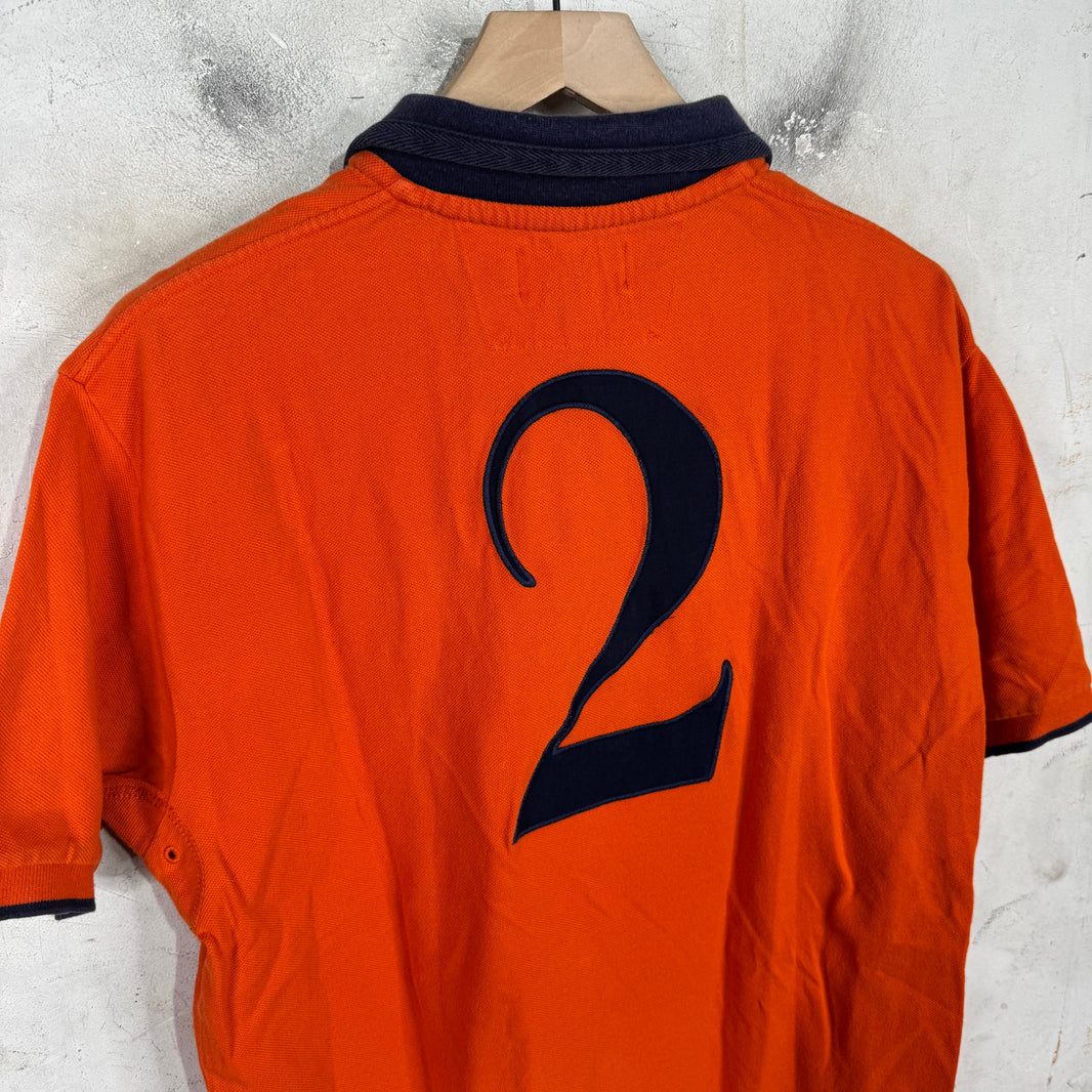 Ralph Lauren Orange Big Pony Crested Polo