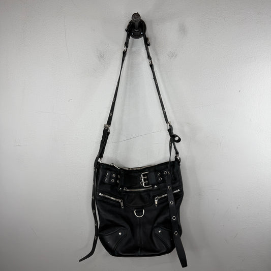 Balenciaga Emo Leather Bucket Side Bag