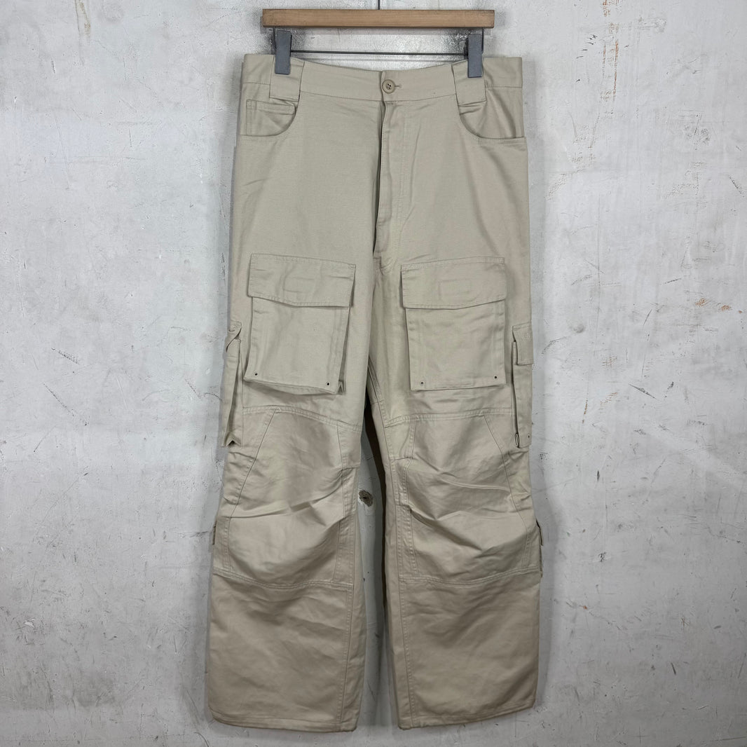 Balenciaga Multi-pocket Tan Cargo Pants