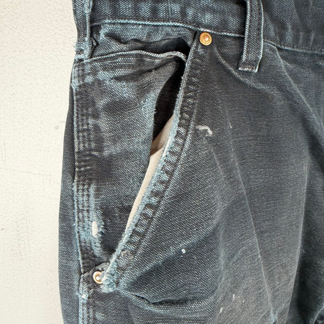 Vintage Smoked Carhartt Black Double Knee Jeans