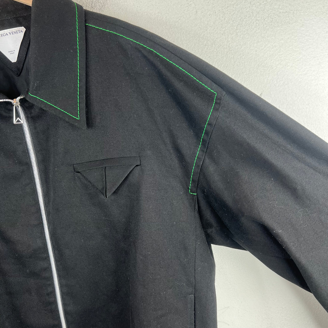 Bottega Veneta Black Contrast Stitch Jacket