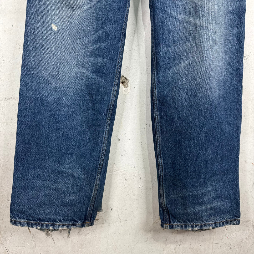 Balenciaga Loose Straight Medium Wash Jeans