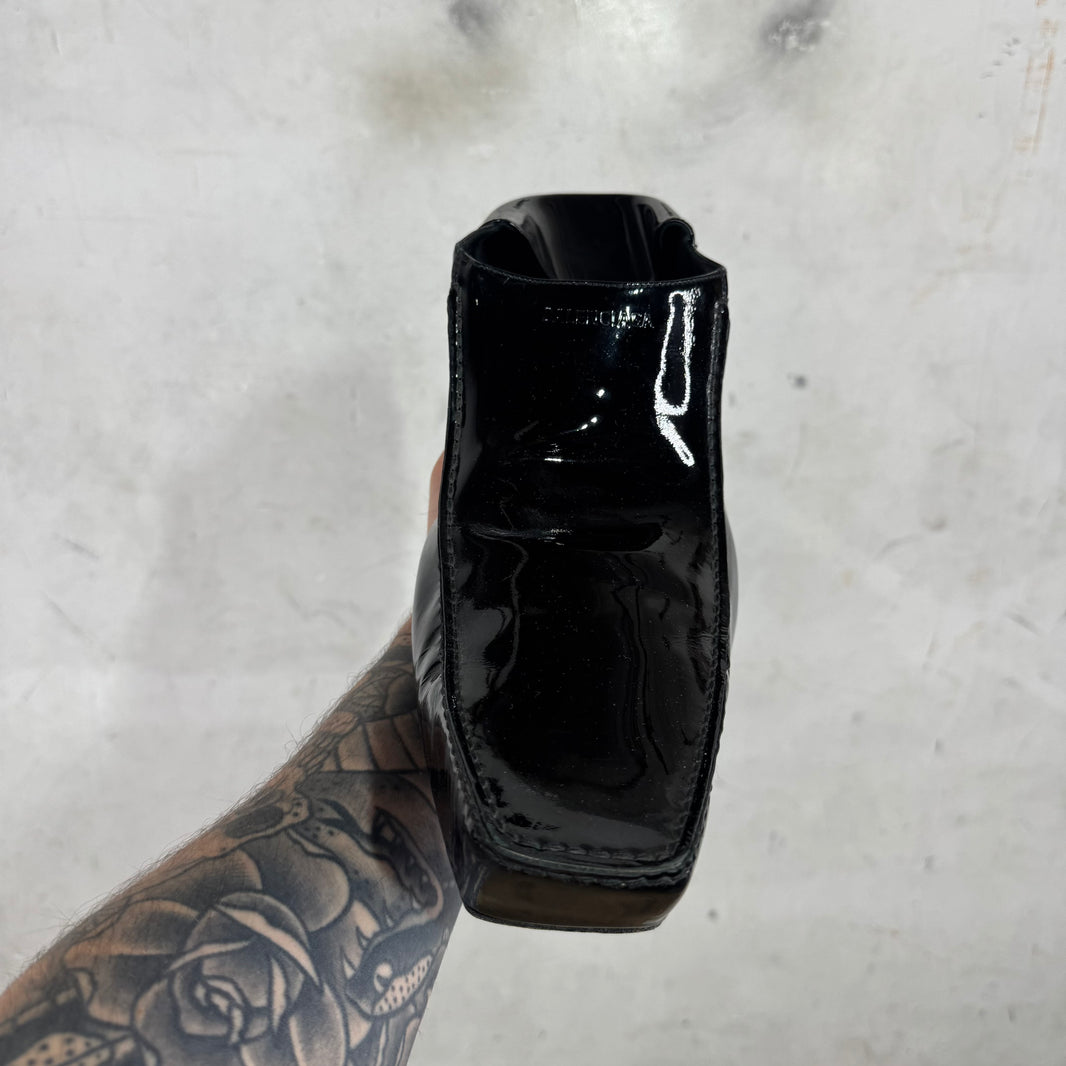 Balenciaga Patent Romeo Collapse Mules