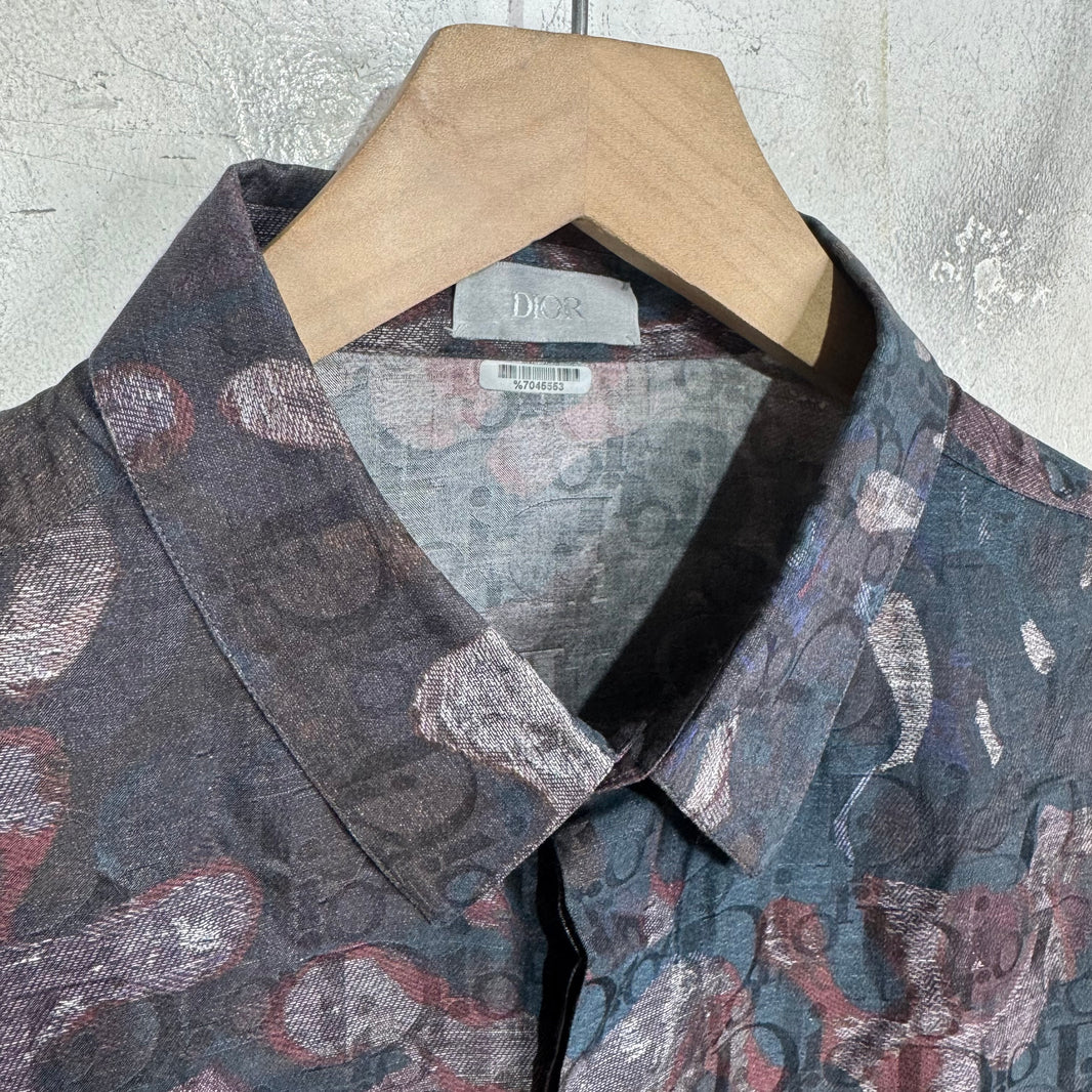 Dior  Silk Monogram Camo Shirt