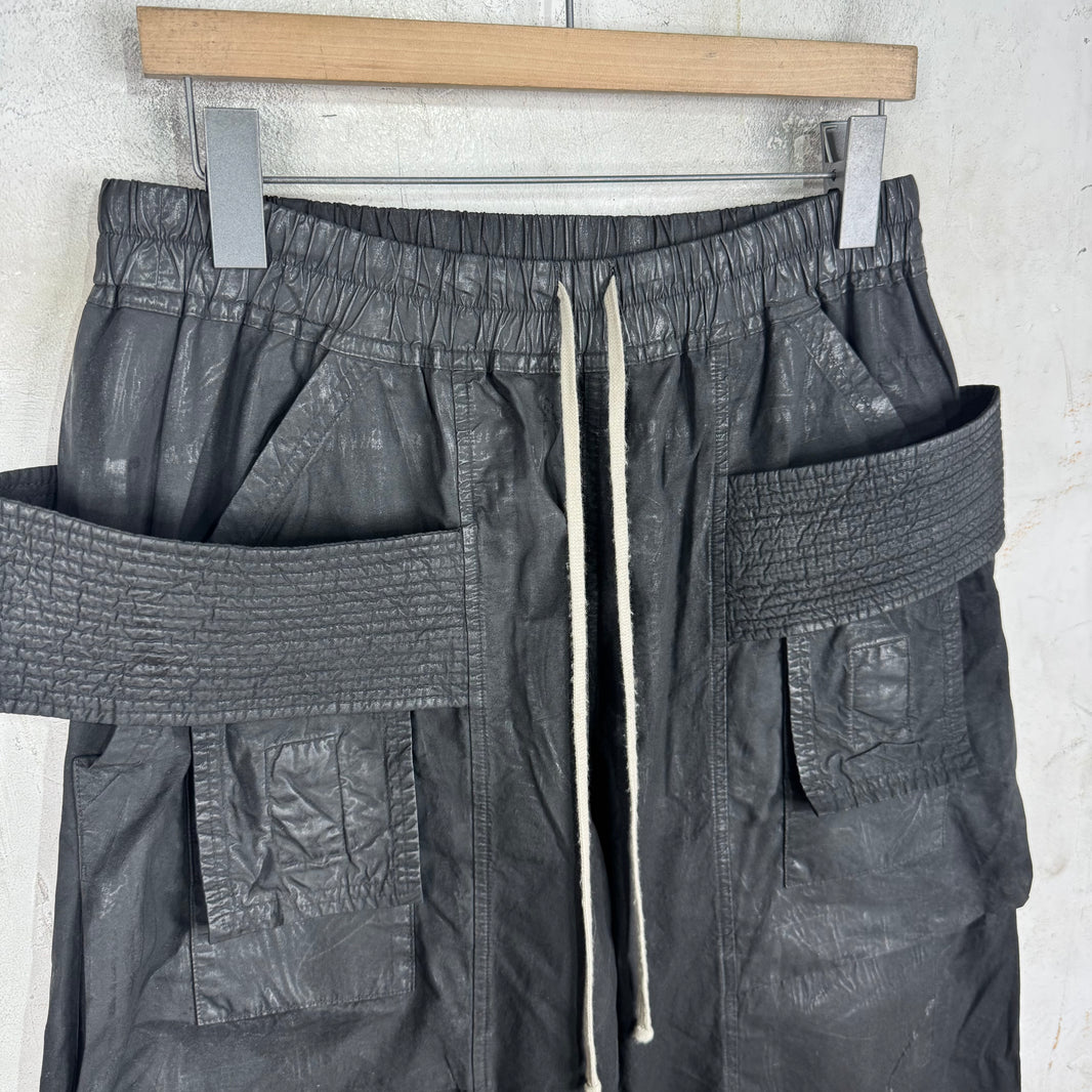 DRKSHDW Waxed Wide Creatch Pants