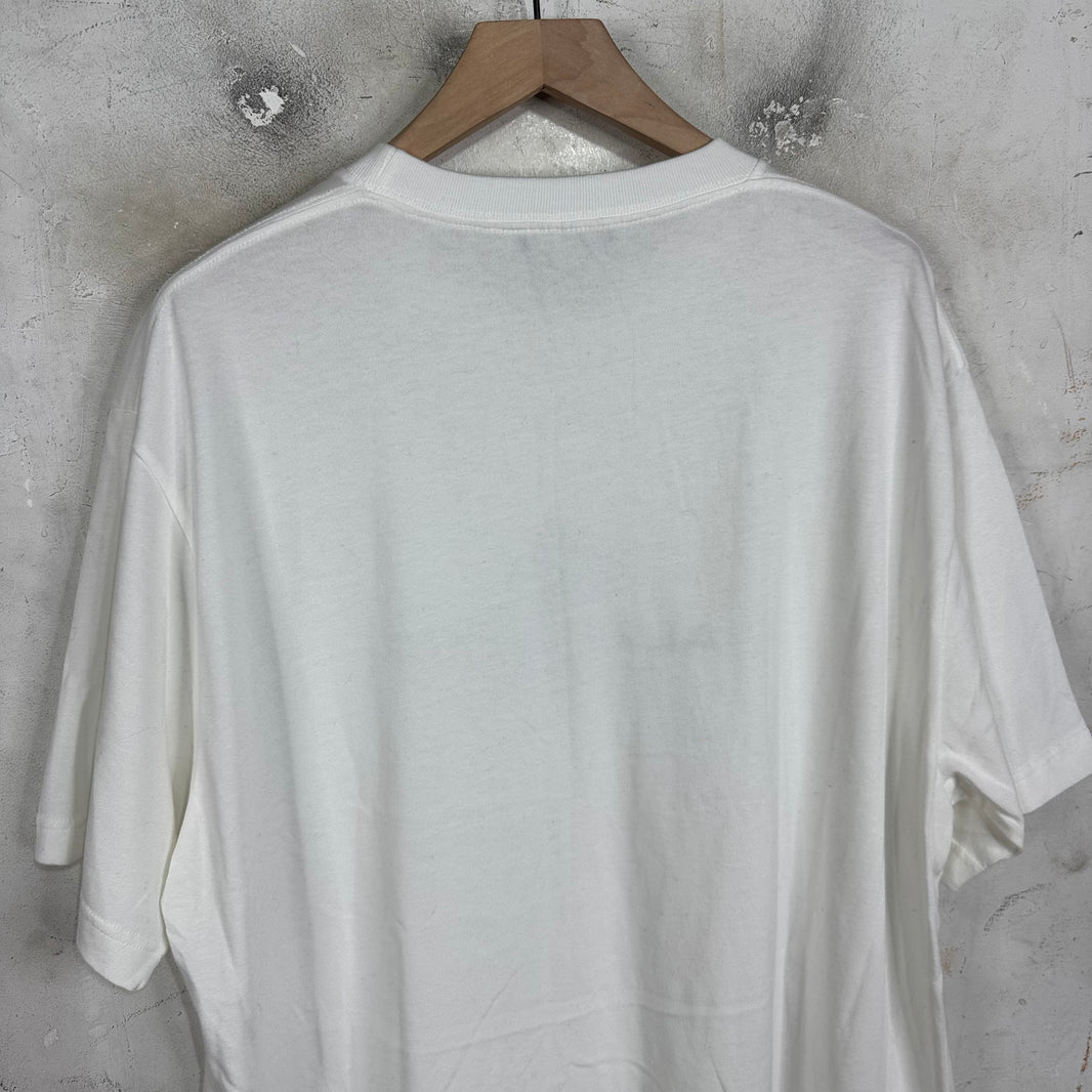 Balenciaga White Paris BB Crest T-Shirt
