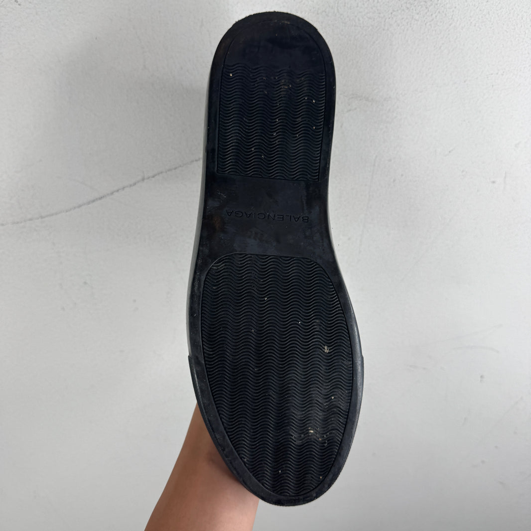 Balenciaga Cotes Pleated Black Sneakers