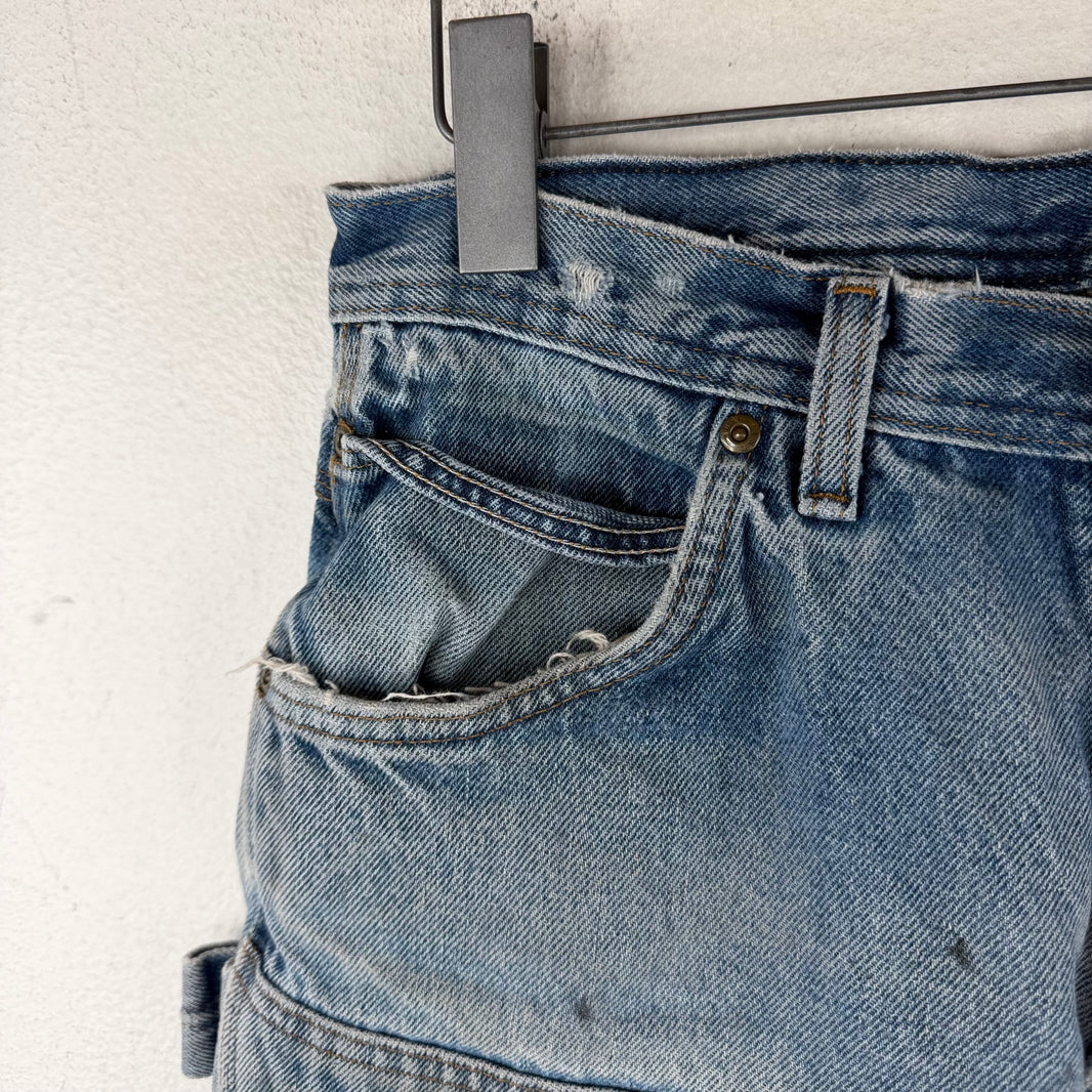 Vintage Smoked Denim Double Knee Jeans