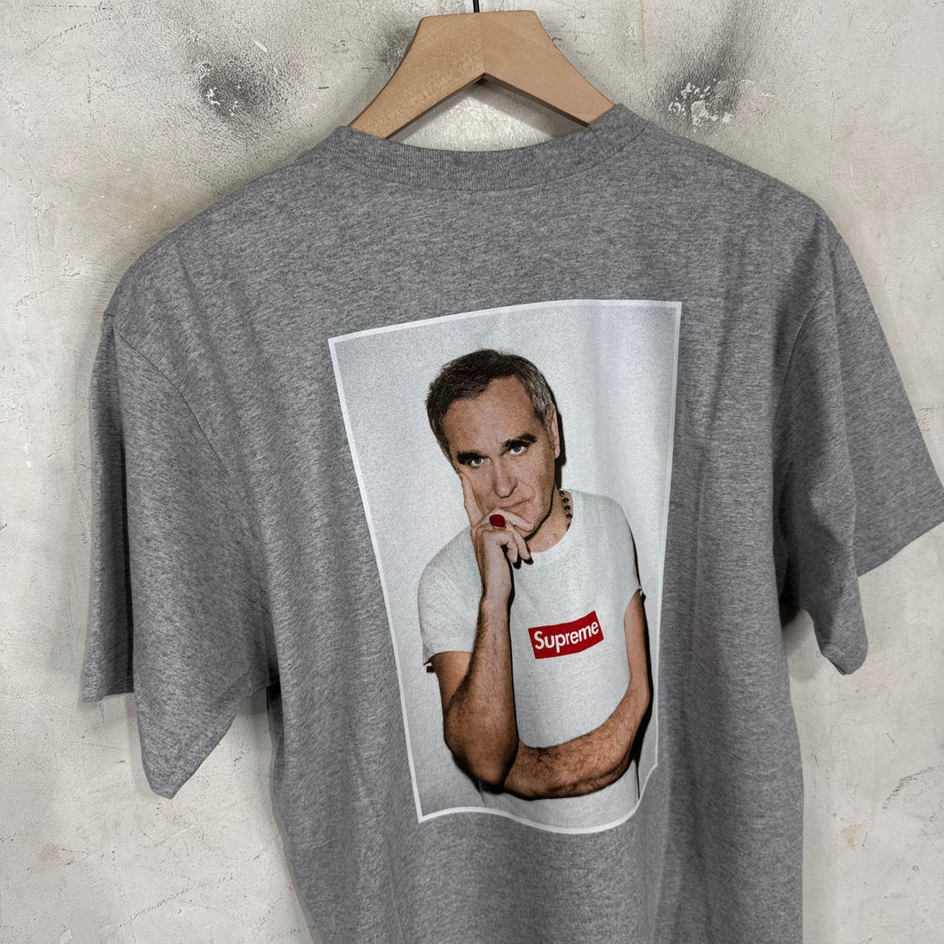 Supreme Grey Double Sided Red Morrisey Test Print Sample T-Shirt