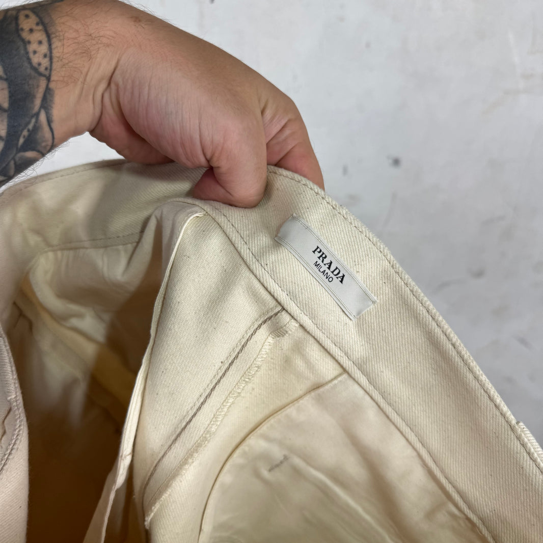 Prada Bull Denim Shorts