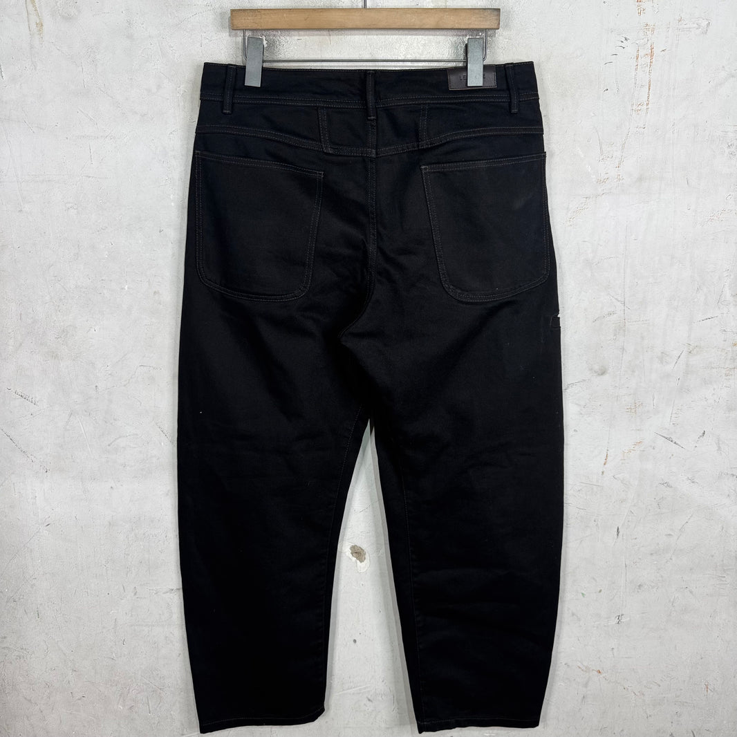 Lemaire Black Wide Jeans