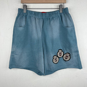 424 Blue Academy Crest Sweatshorts