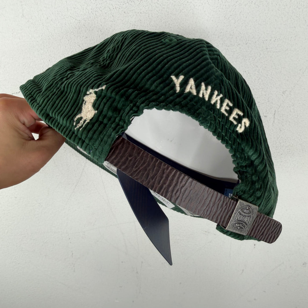Ralph Lauren New Era Green Corduroy Yankees Hat