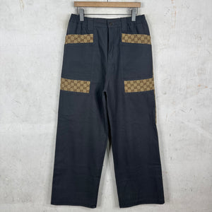 Gucci Reconstructed Canvas Monogram Pants