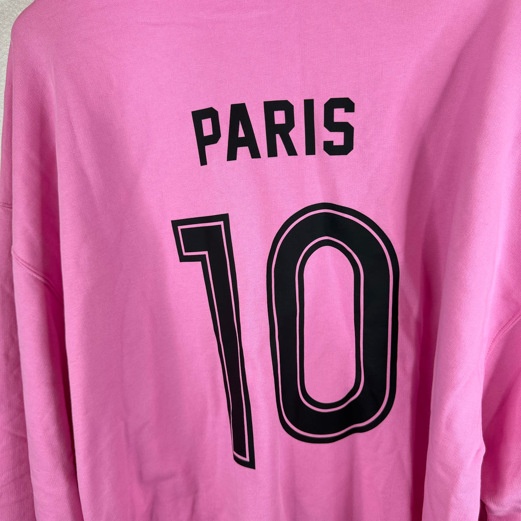 Balenciaga Pink Soccer Zip Hoodie