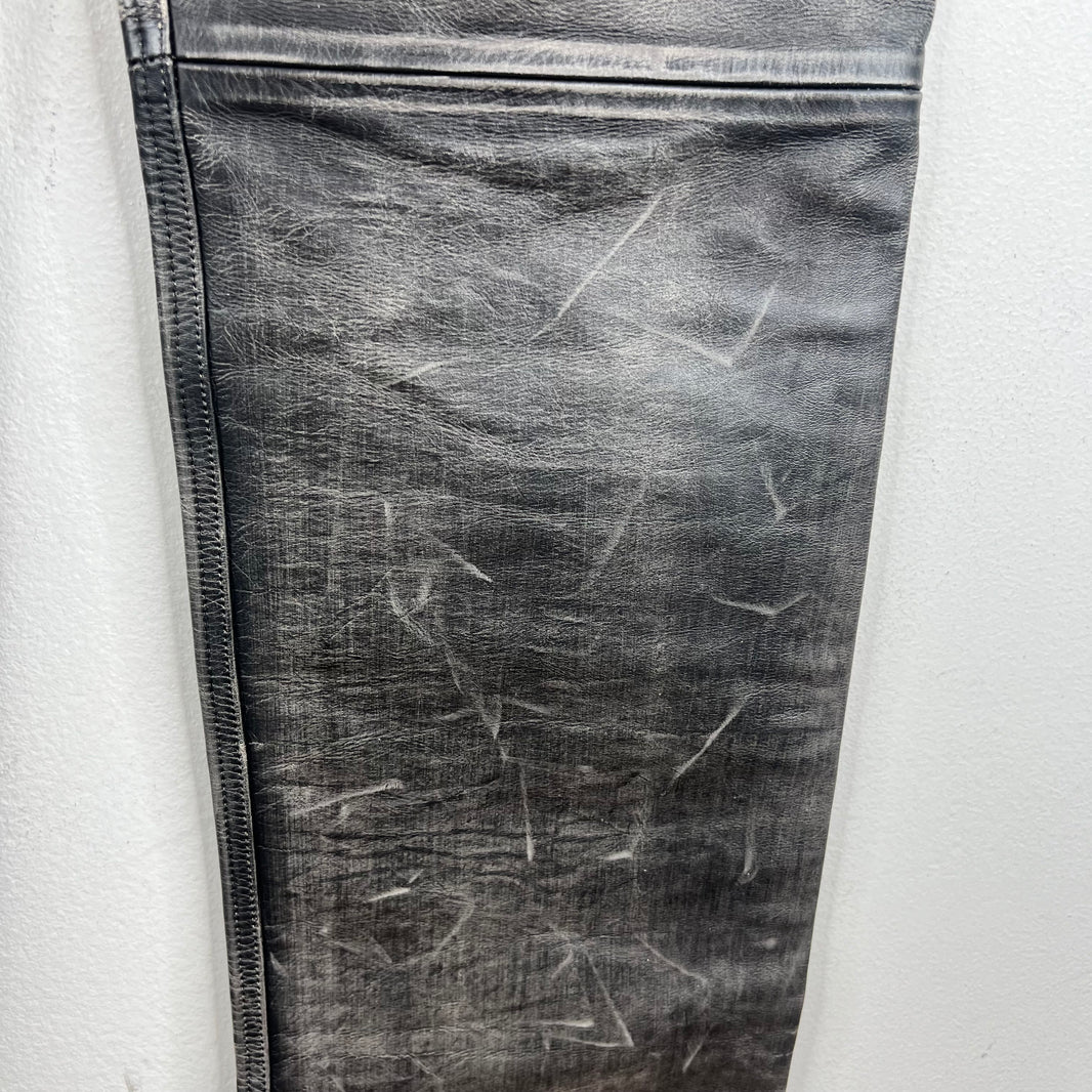 424 Five Pocket Leather Jeans