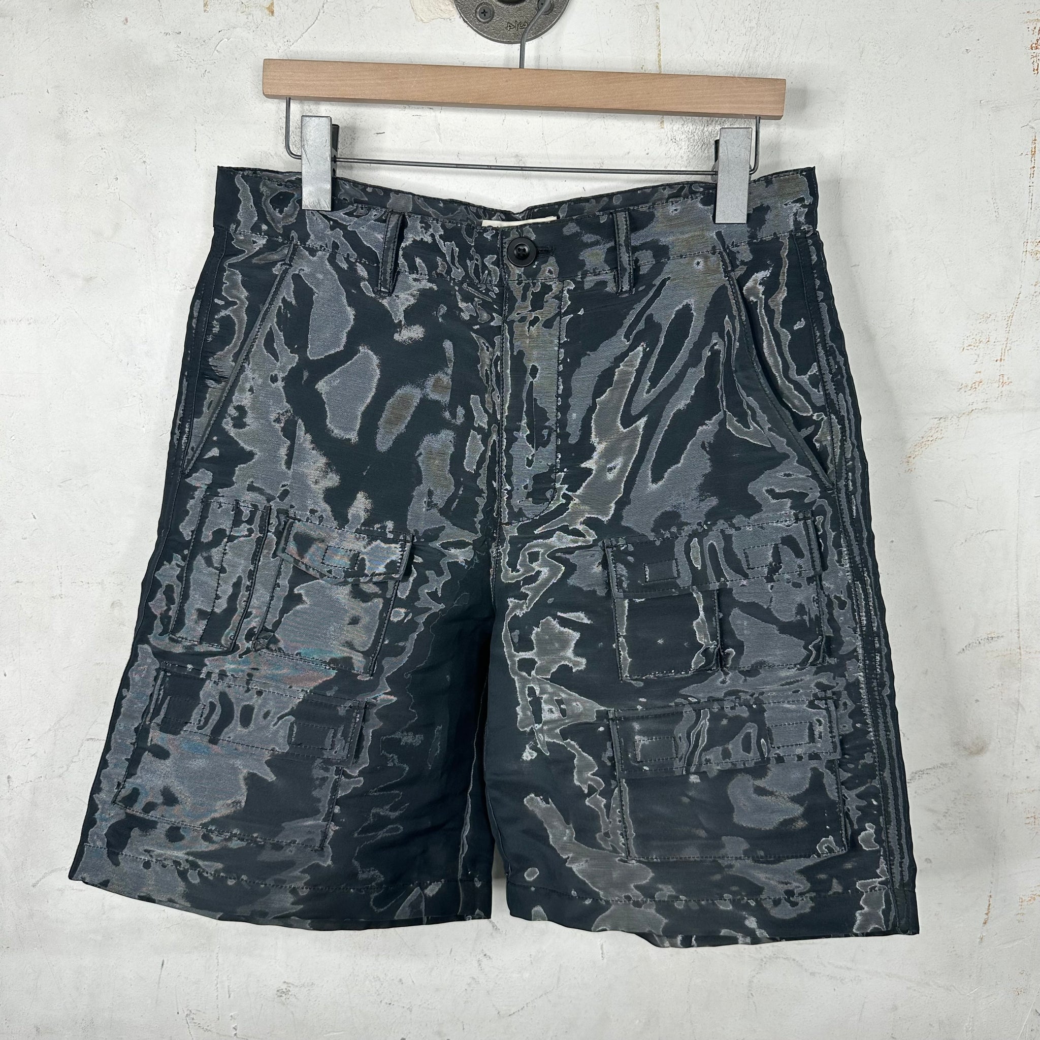 Givenchy Iridescent Weave Cargo Shorts
