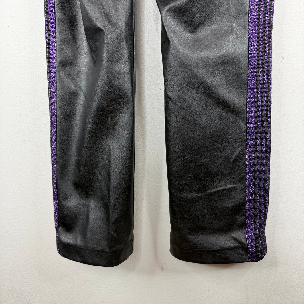 Needles Faux Leather Track Pants