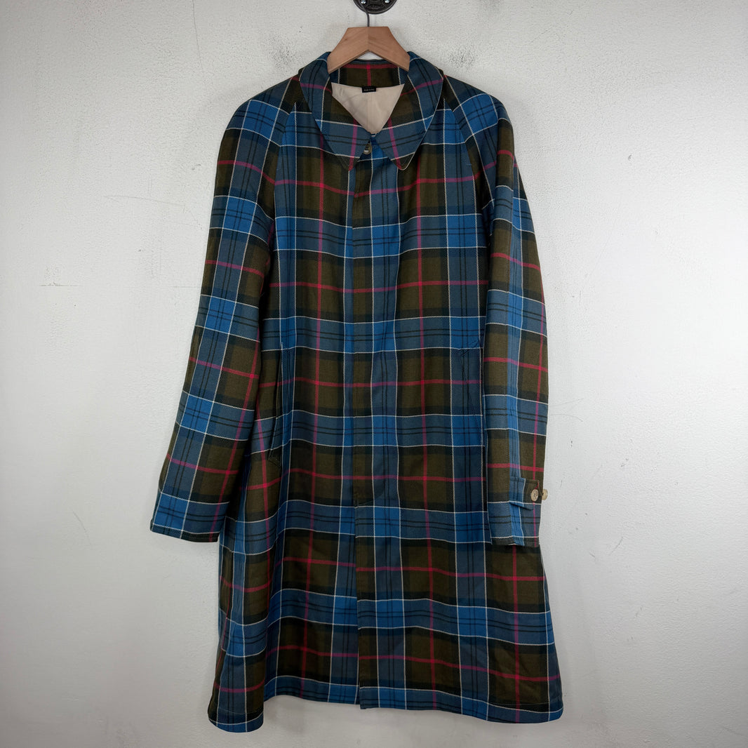 Gucci Plaid Tiger Trench Coat