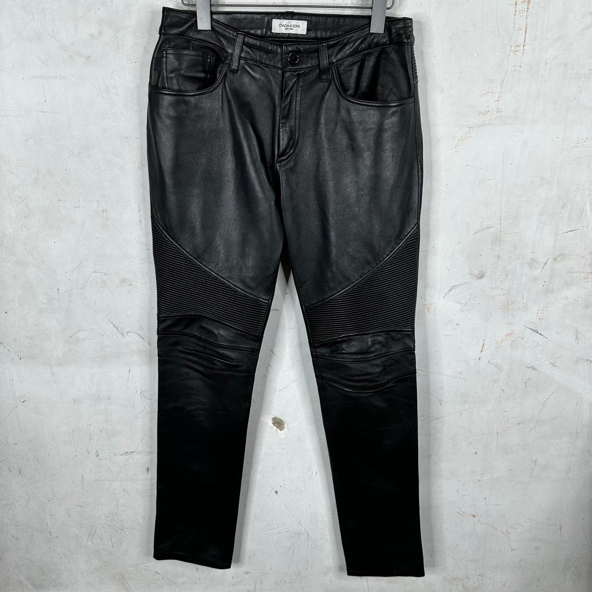 Ovadia & Sons Lambskin Biker Trousers