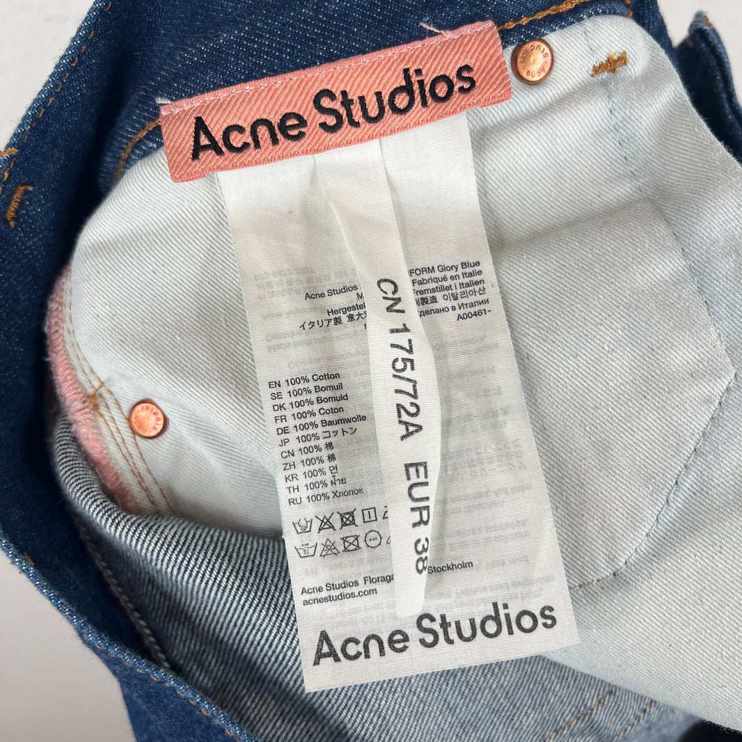 Acne Studios Blue Wide Leg Denim Jeans