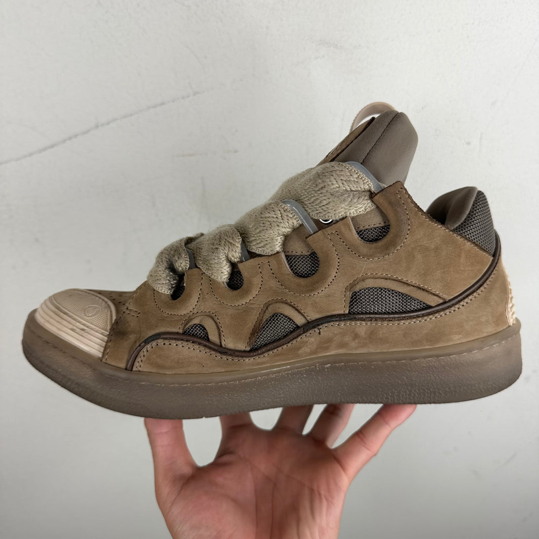 Lanvin Beige Curb Sneakers