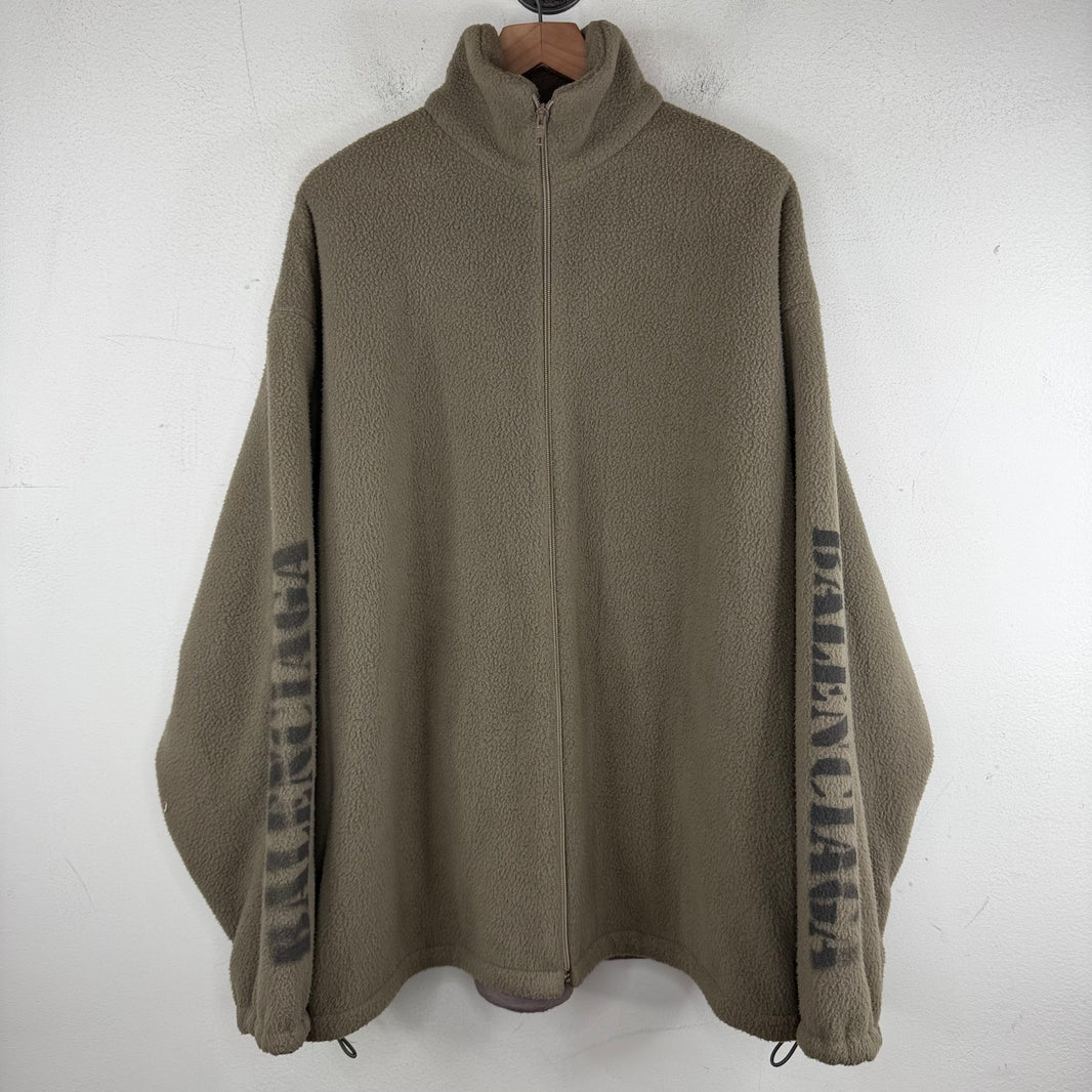 Balenciaga Sample Stencil Logo Fleece Jacket