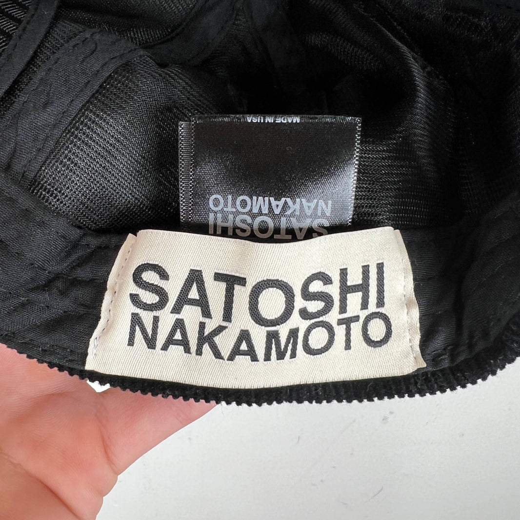 Satoshi Nakamoto Corduroy Chainstitch Logo Hat