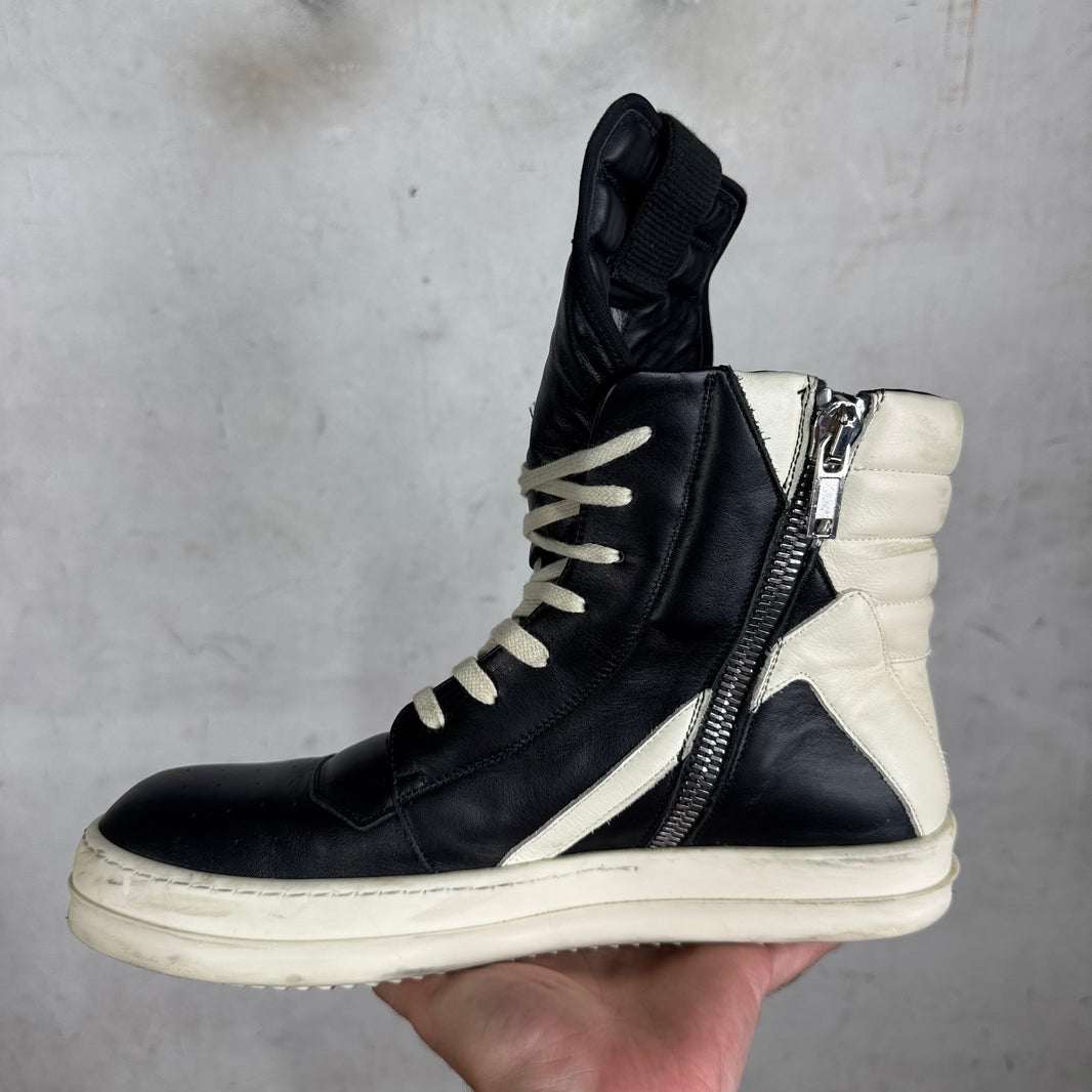 Rick Owens Black/White Geobaskets