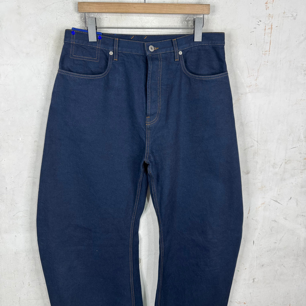 Burberry Dark Wash Knee Twist Jeans