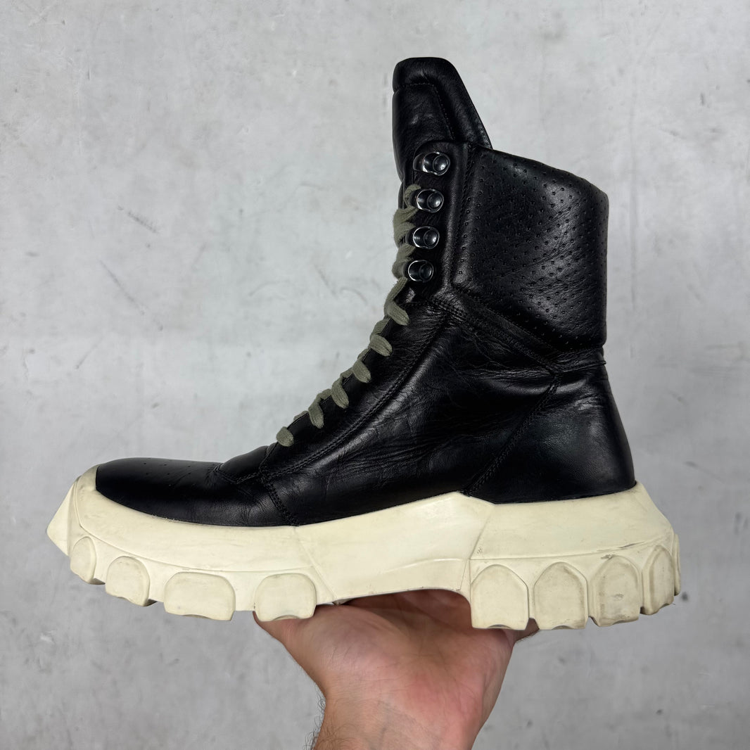 Rick Owens Lace Up Tractor Boots