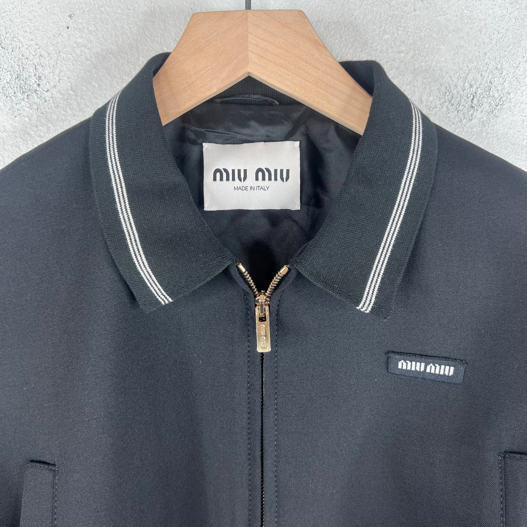 Miu Miu Cropped Track Jacket