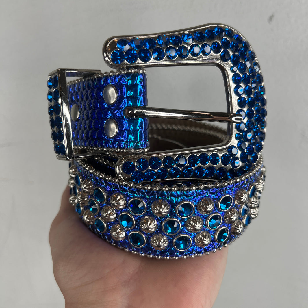 BB Simon Blue/Purple Holographic Belt
