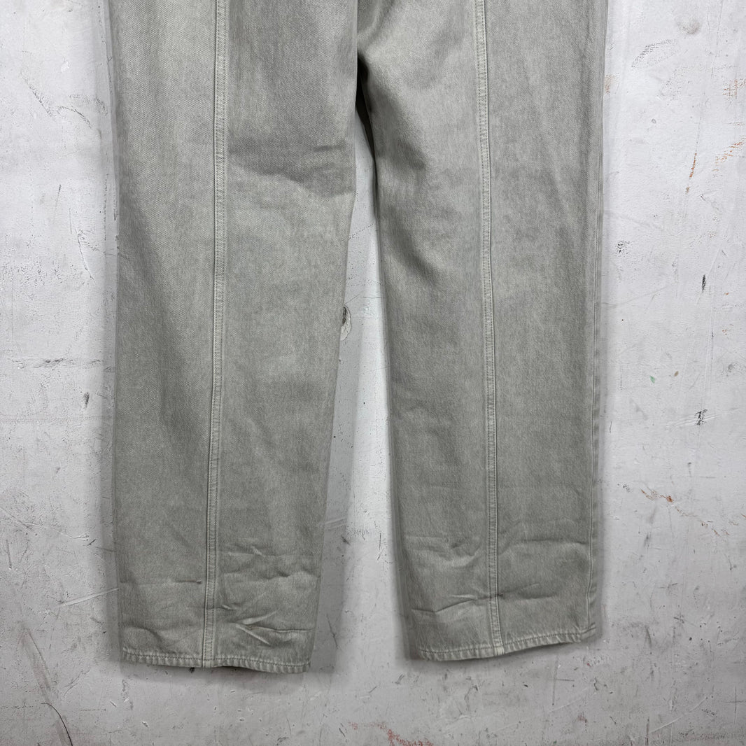 Helmut Lang Grey Back Seam Jeans