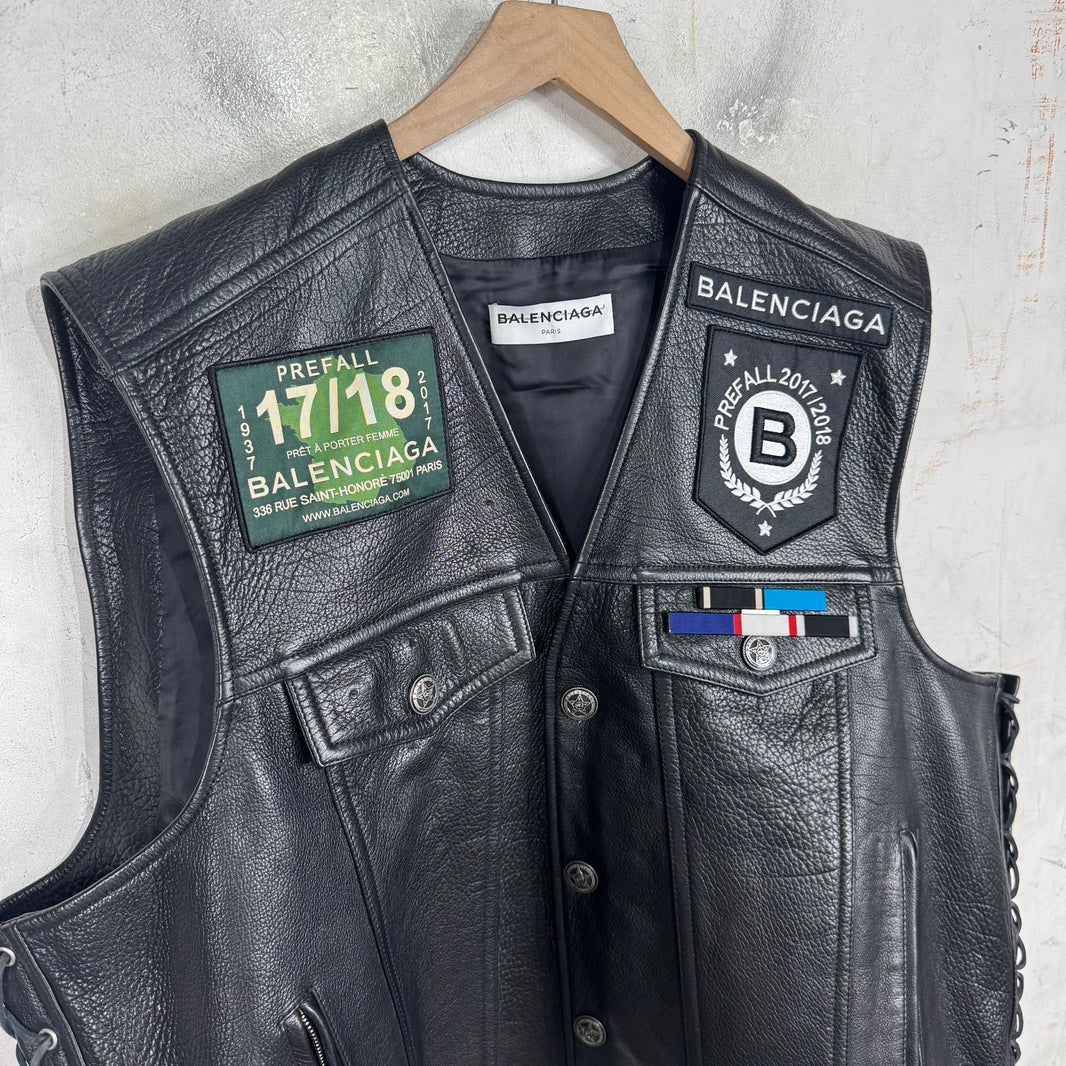 Balenciaga Leather Biker Vest