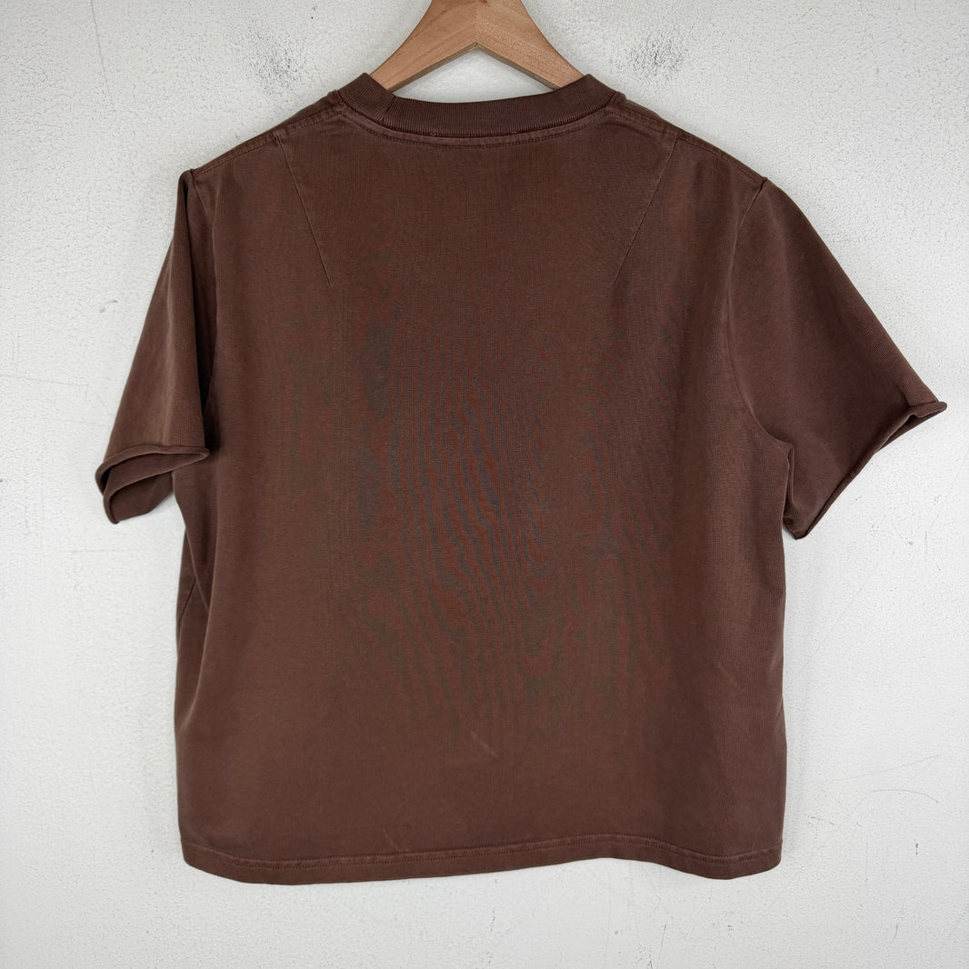 424 Brown Crest Cropped T-Shirt