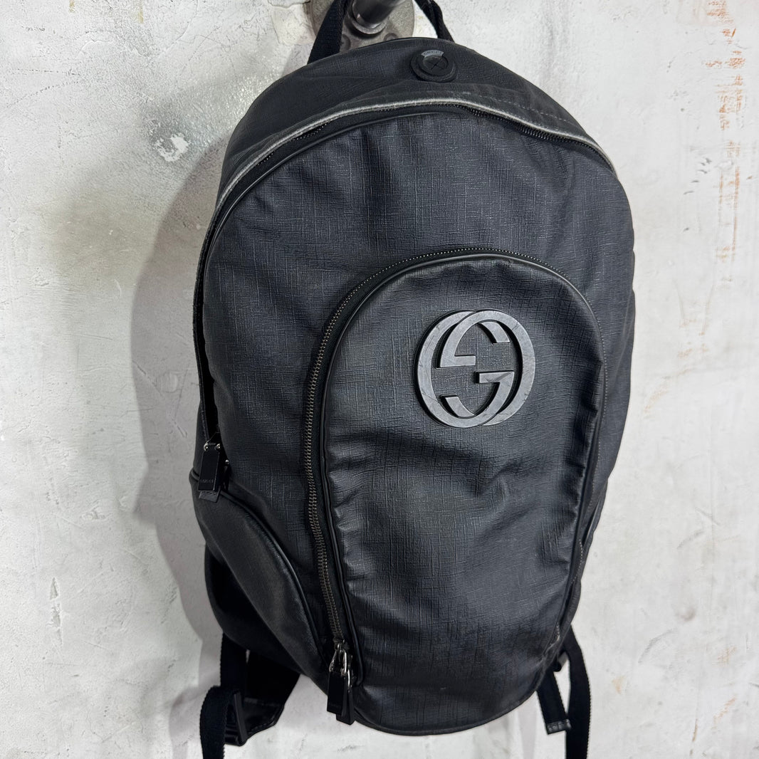 Gucci Sporty Canvas Interlock Backpack