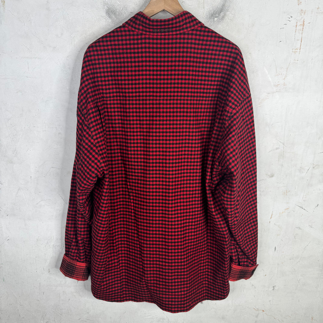 Balenciaga Red Plaid Flannel