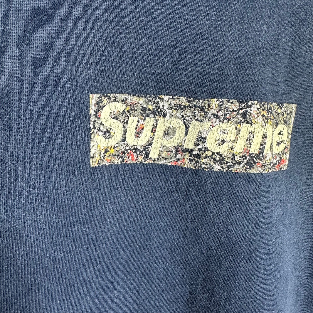 Supreme Navy Blue Pollock Box Logo T-Shirt
