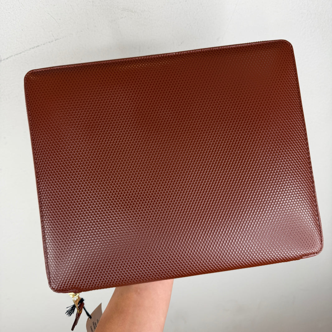 CDG Brown Clutch Bag