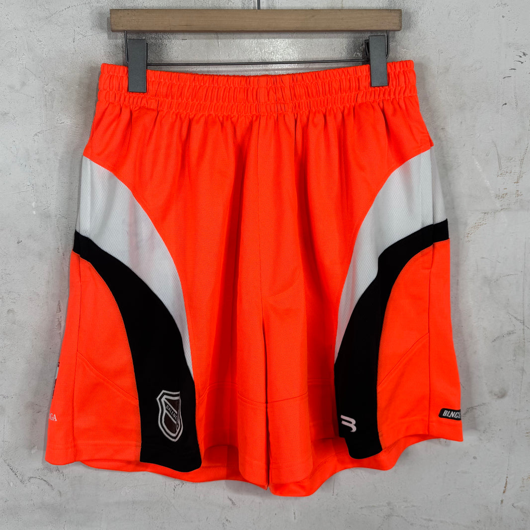 Balenciaga Orange Hockey Shorts