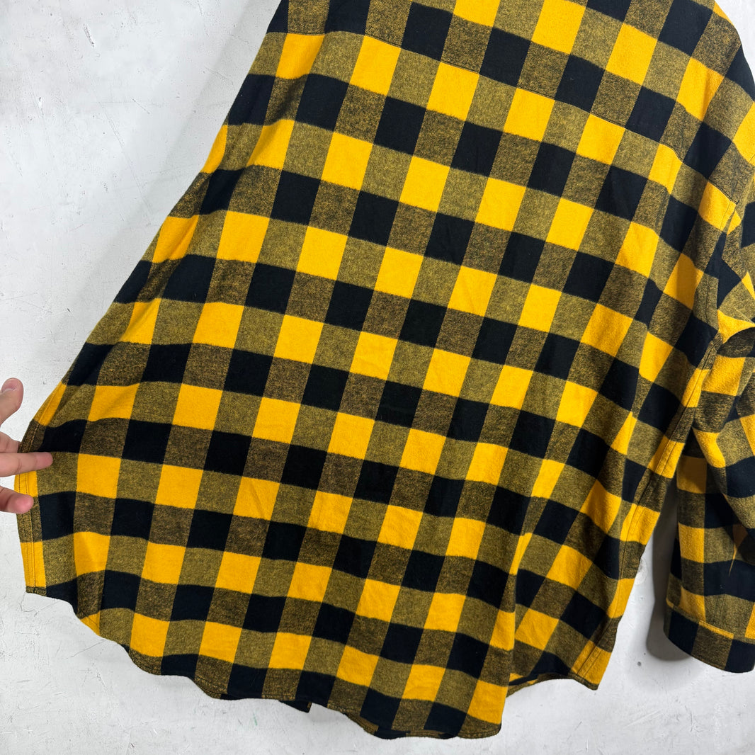 Balenciaga Yellow Checkered Flannel