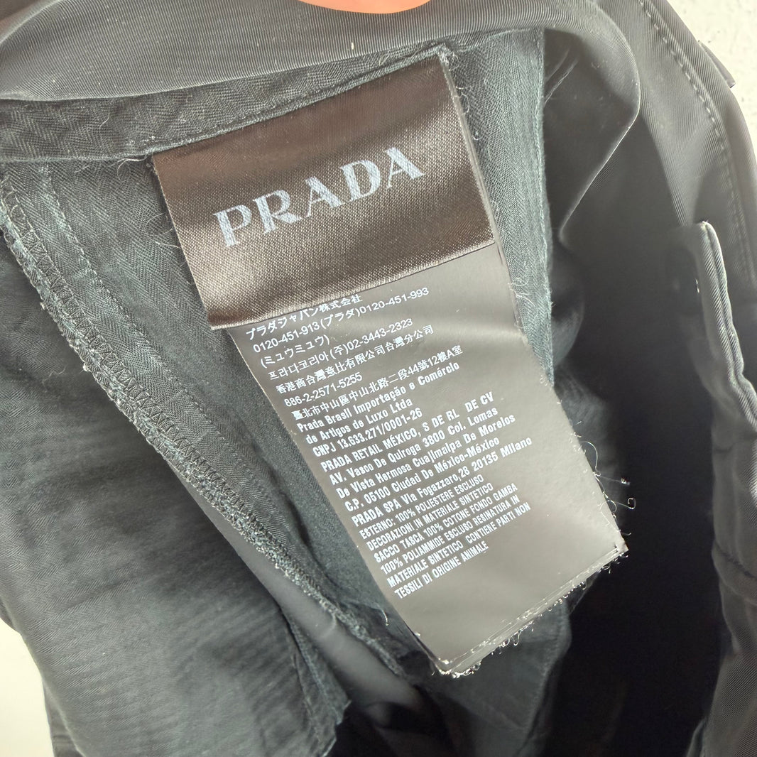Prada Poly Blend Black Trousers