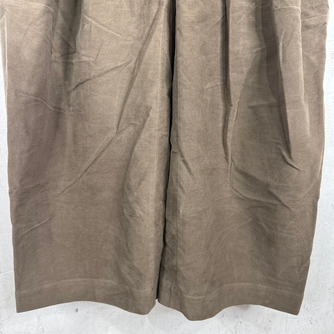 Brunello Cucinelli Pleated Moleskin Wide Trousers